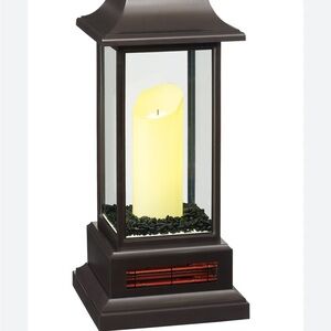 Elegant Brown Lantern with LED Candle